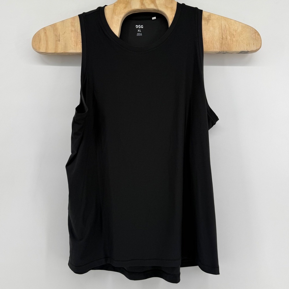 DSG Womens‎ XL Black High Neck Athletic Tank Top Performance Workout Shirt
